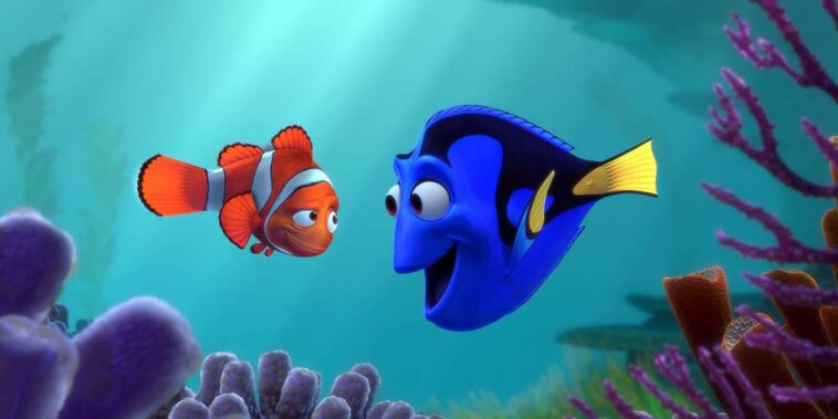 cena da anima&ccedil;&atilde;o "Procurando Nemo", da Pixar