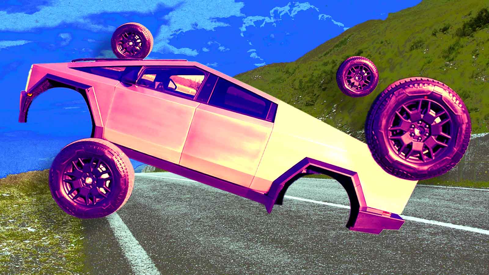 problemas com o modelo Cybertruck, da Tesla
