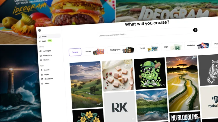 editor de imagens com IA Ideogram