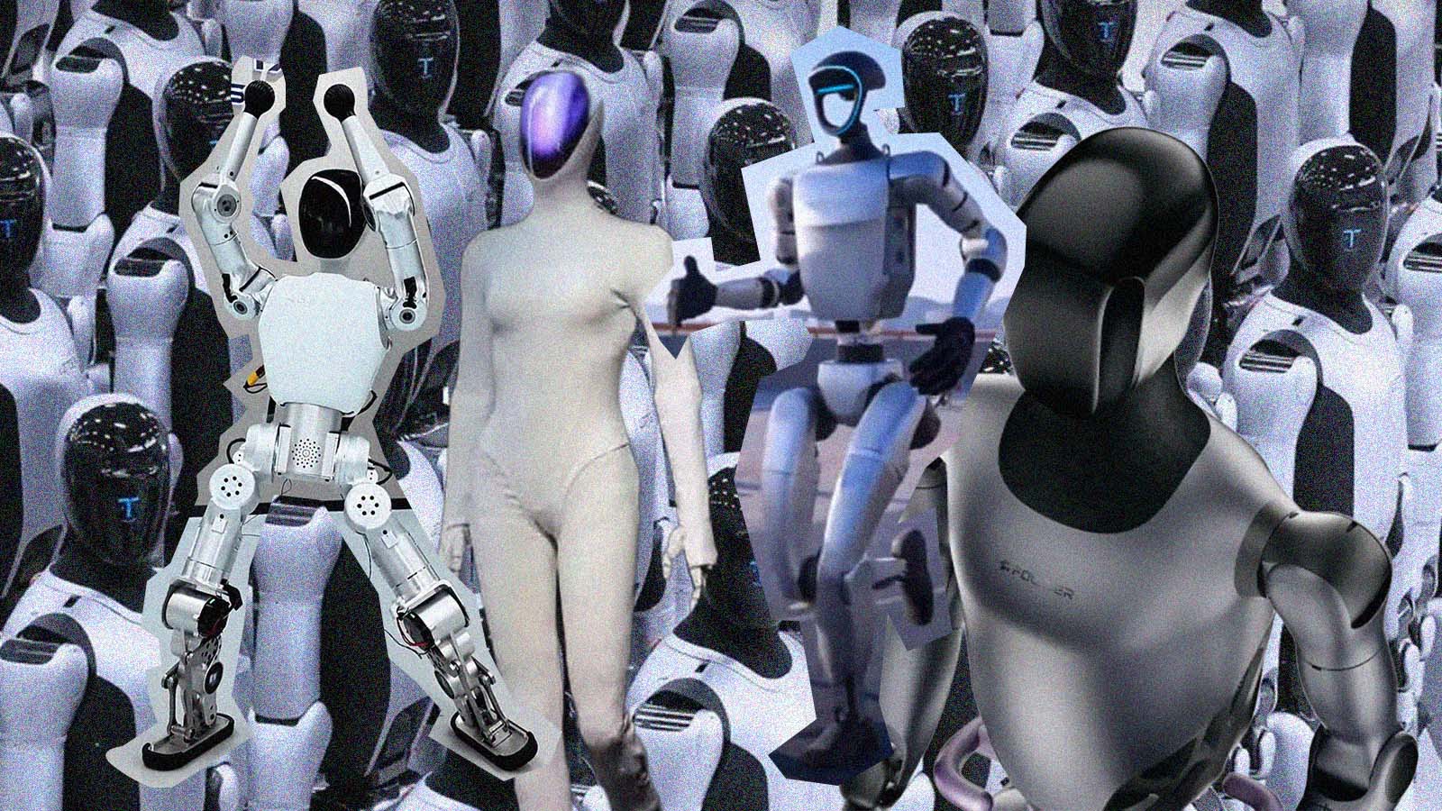 China toma a frente na produção de robôs humanoides
