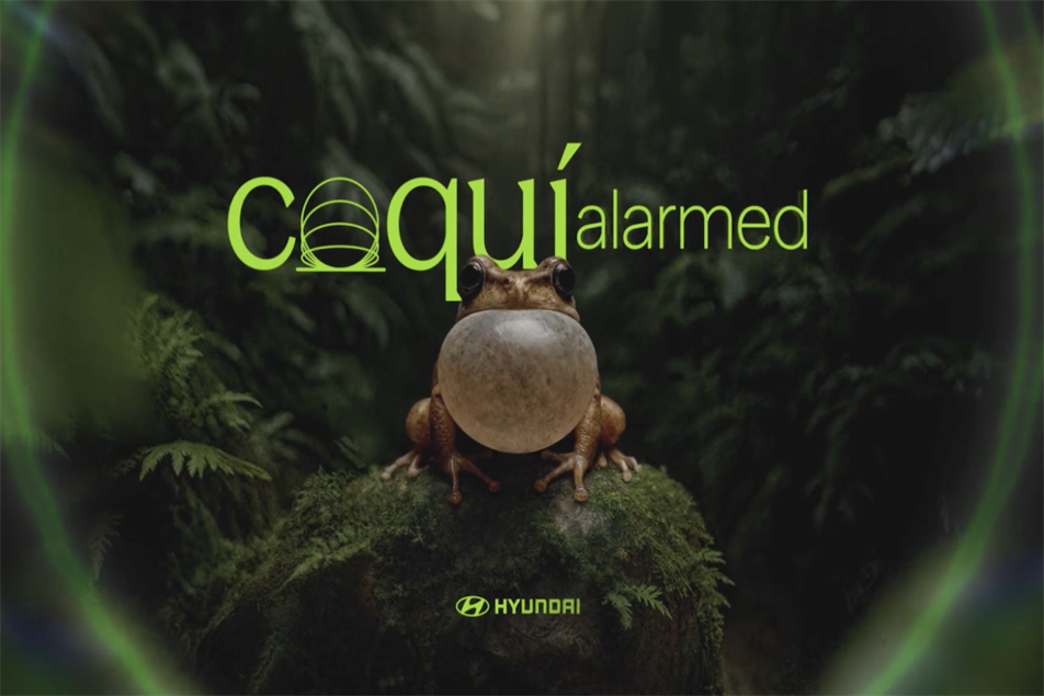 Cena da campanha Coqu&iacute; Alarmed, da Hyundai, vencedora do Grand Prix de Audio & Radio no Cannes Lions 2026.