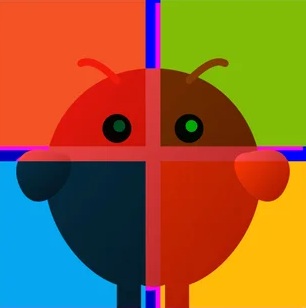 logotipo do agente de IA OpenClaw com as cores da Microsoft