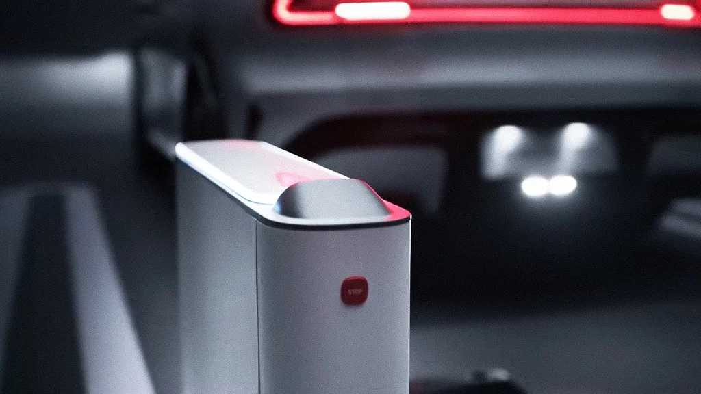 braço robótico para recarga carro elétrico da Xiaomi