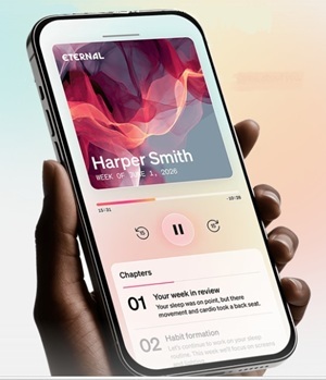 aplicativo transforma dados de sa&uacute;de do usu&aacute;rio em podcast