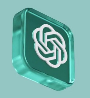 logotipo do ChatGPT em 3D