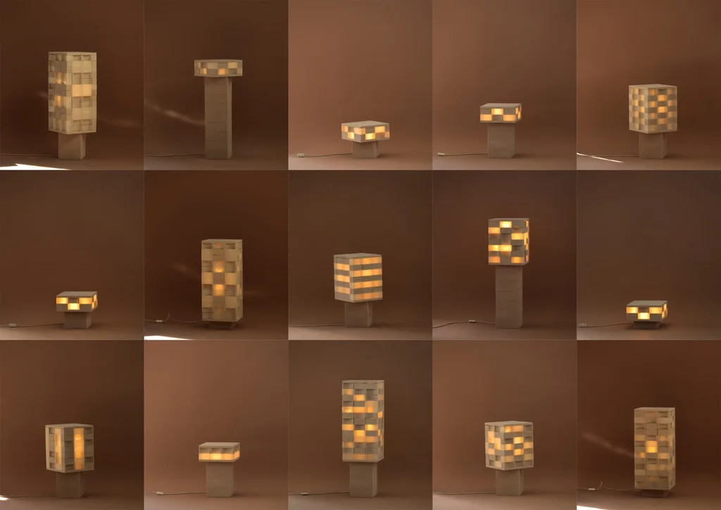luminárias feitas de casca de ovo