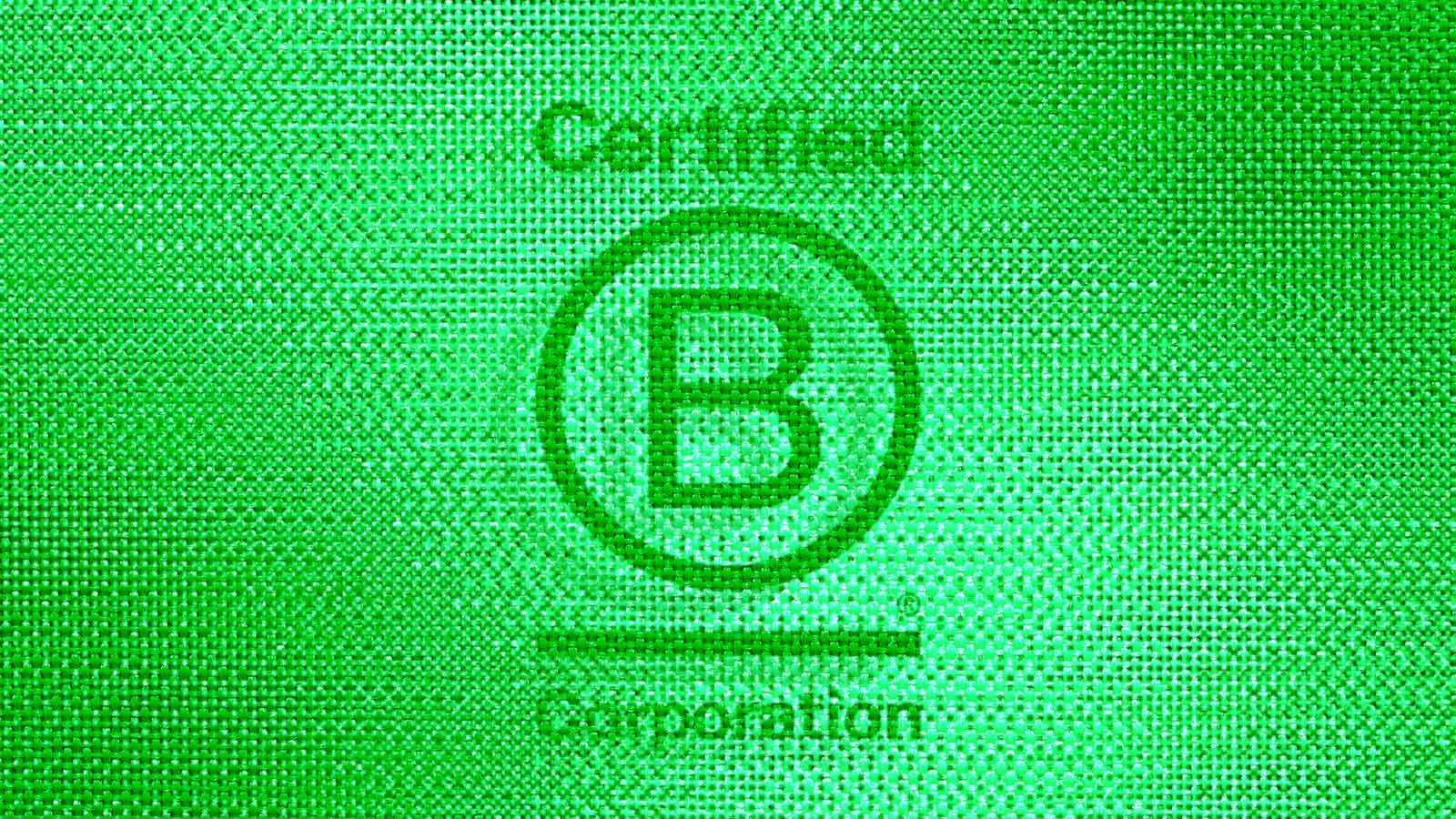 símbolo de empresa com certificação B