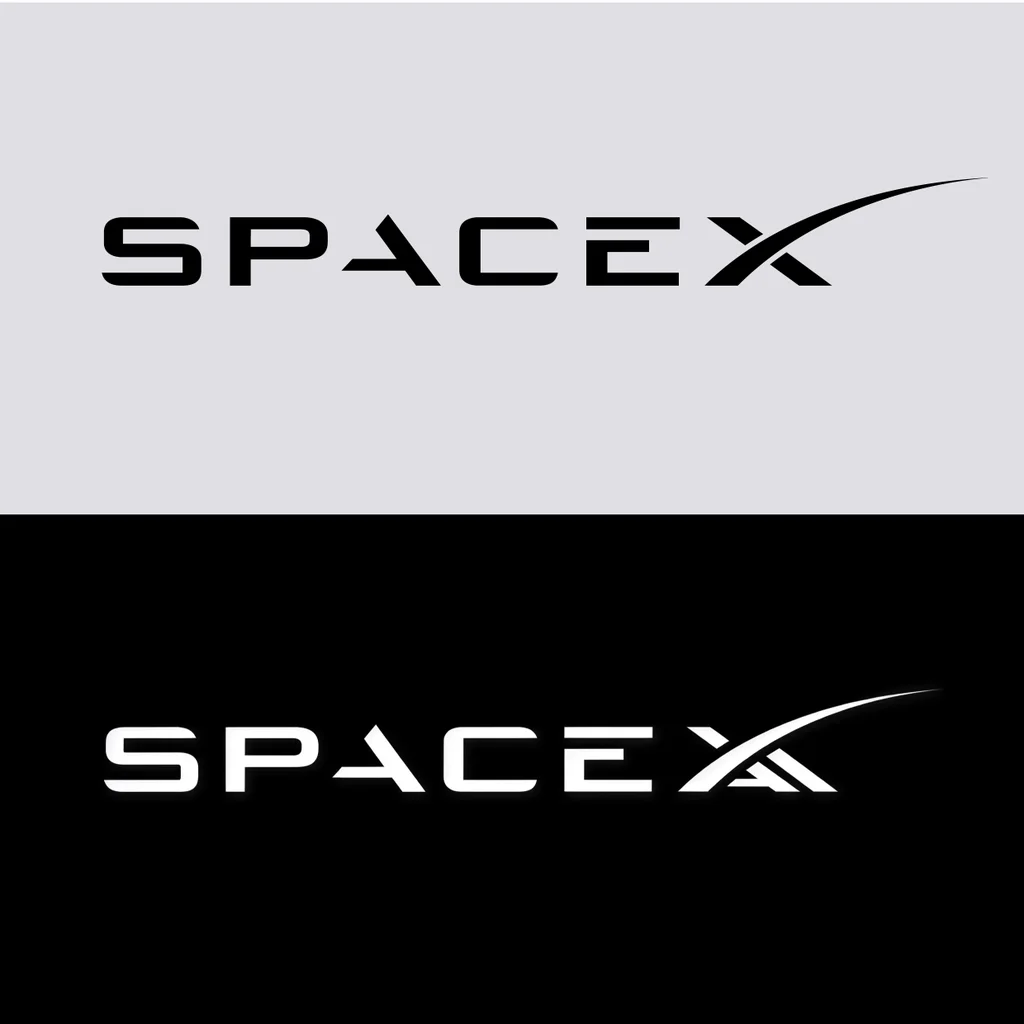 compara&ccedil;&atilde;o do logotipo da SpaceX com o da SpaceXAI