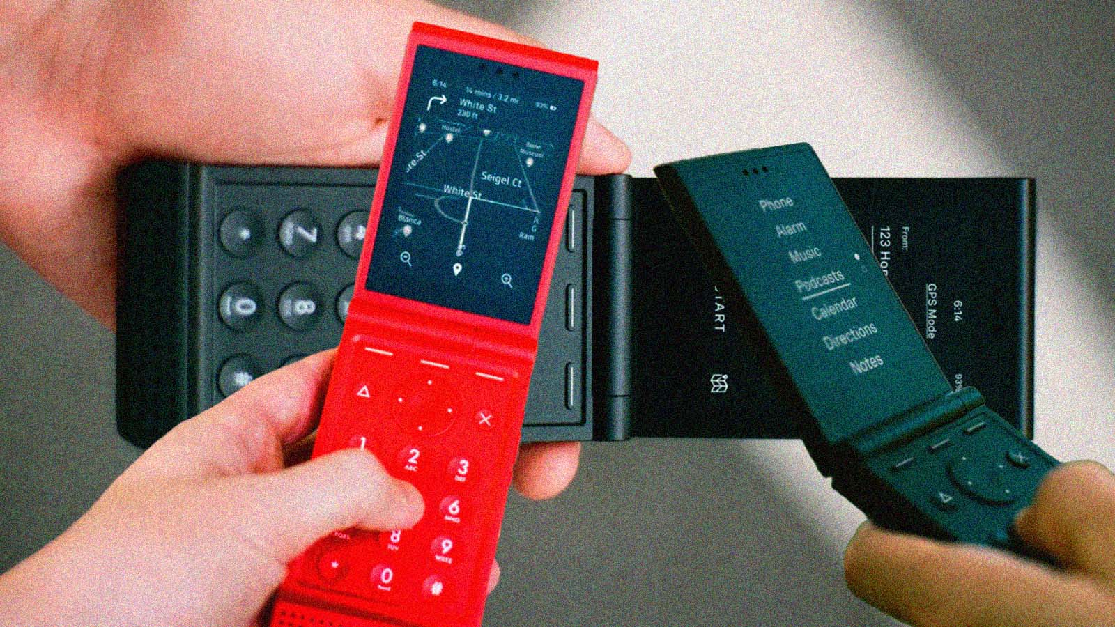 celular flip com botões e sem tela sensível ao toque