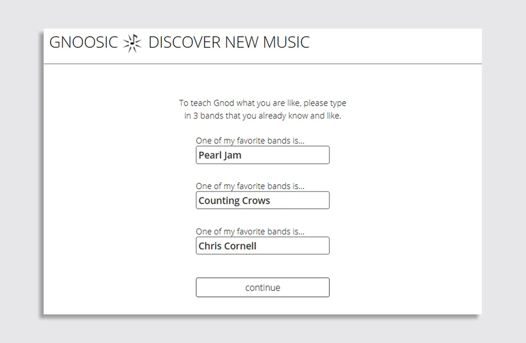Gnoosic, ferramenta gratuita para encontrar novas músicas