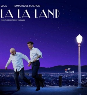meme sobre encontro entre os presidentes Lula e Macron