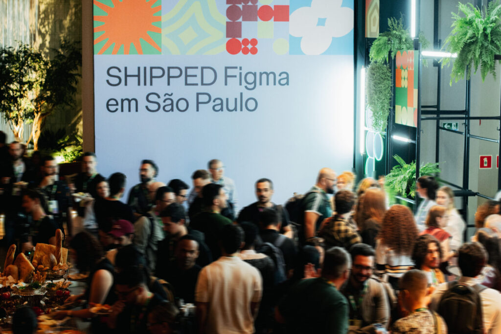 Participantes reunidos no evento Shipped Figma em S&atilde;o Paulo