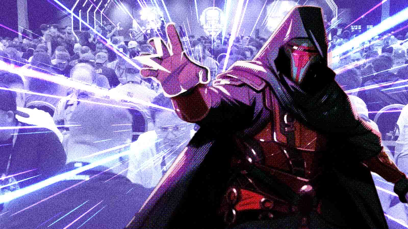 Darth Vader em arte sobre o campeonato mundial de Star Wars Unlimited