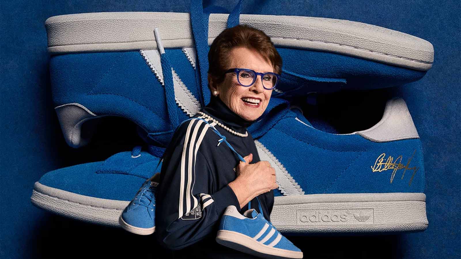Adidas lança tenis em homenagem à tenista Billie Jean King