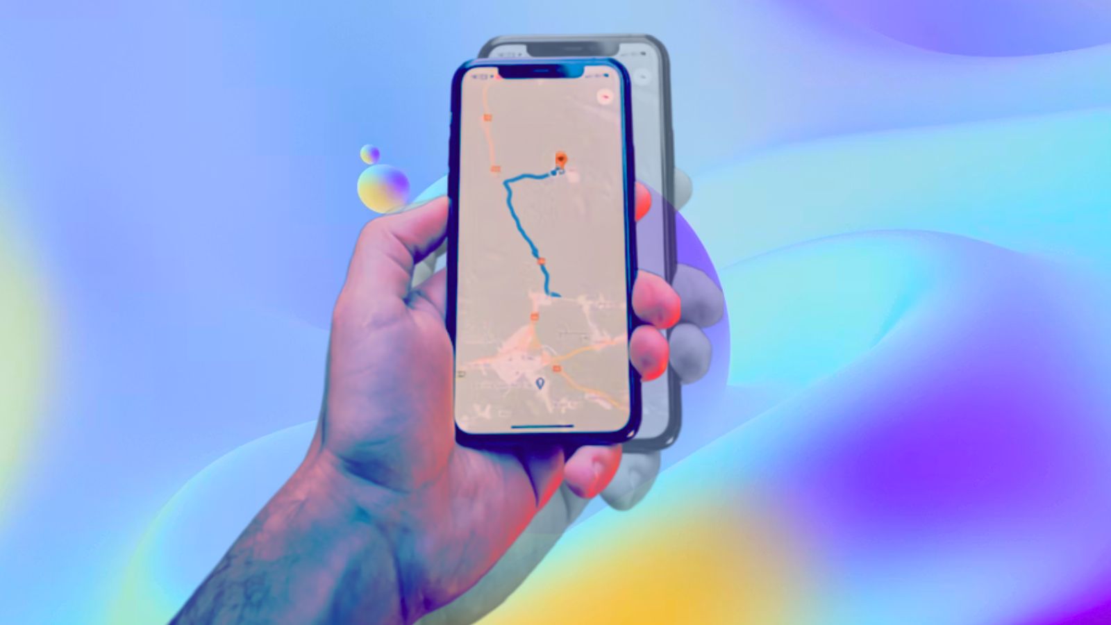 Celular com Google Maps