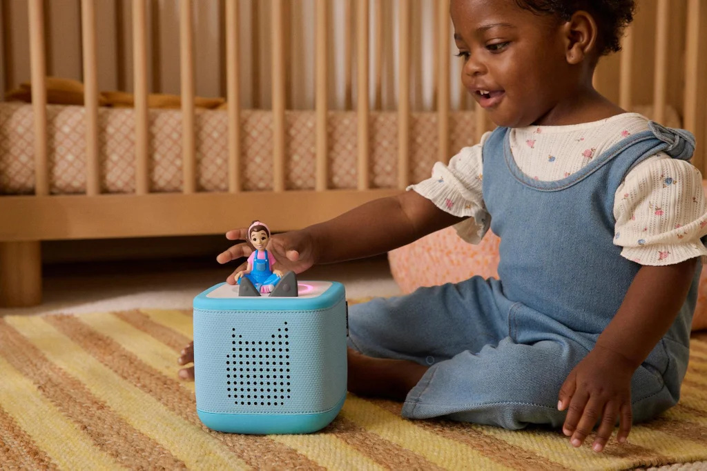Toniebox, brinquedo para crian&ccedil;as at&eacute; 3 anos que reproduz hist&oacute;rias  de contos de fadas