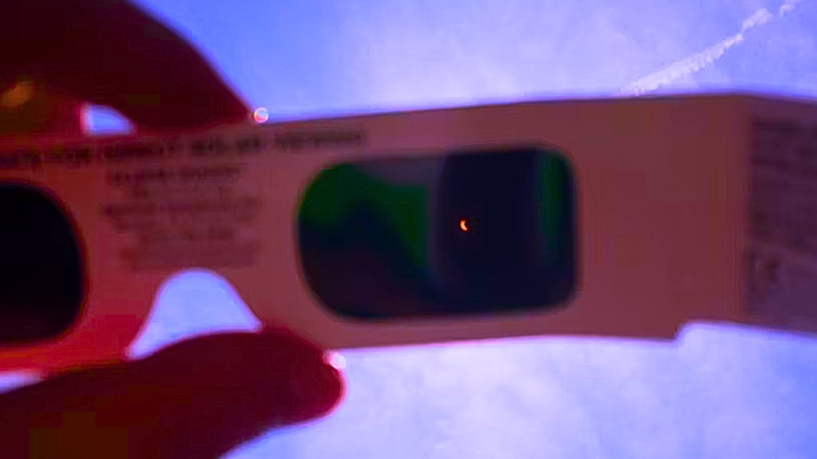 Observação do eclipse