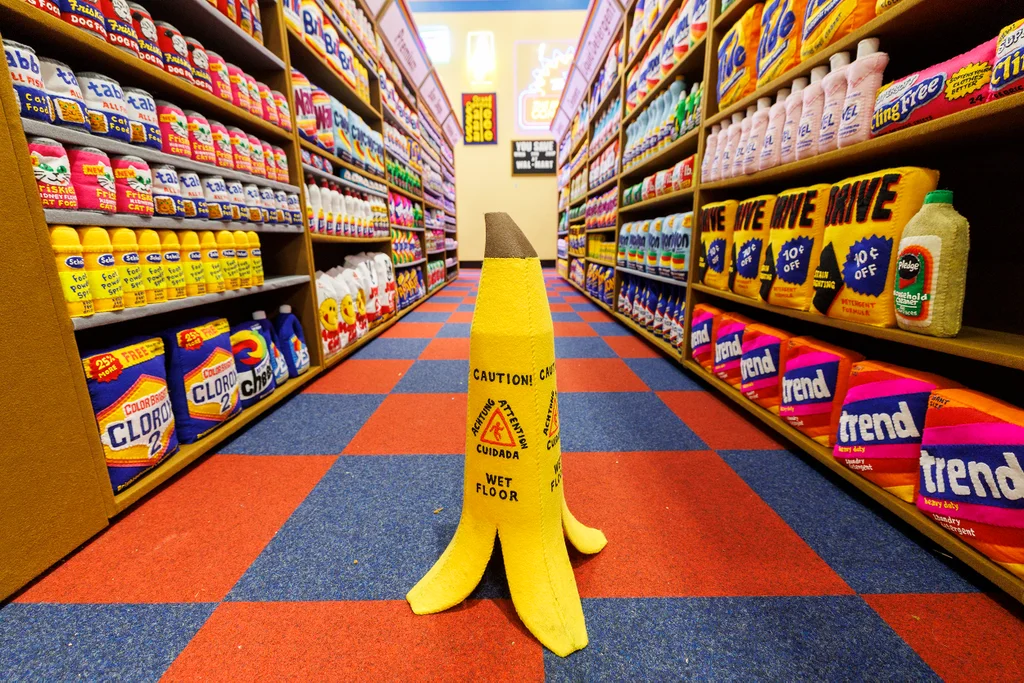 supermercado de feltro