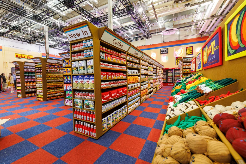 supermercado de feltro