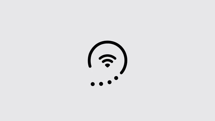 Novo &iacute;cone circular de Wi-Fi e conectividade da barra de status do iPhone Duo.