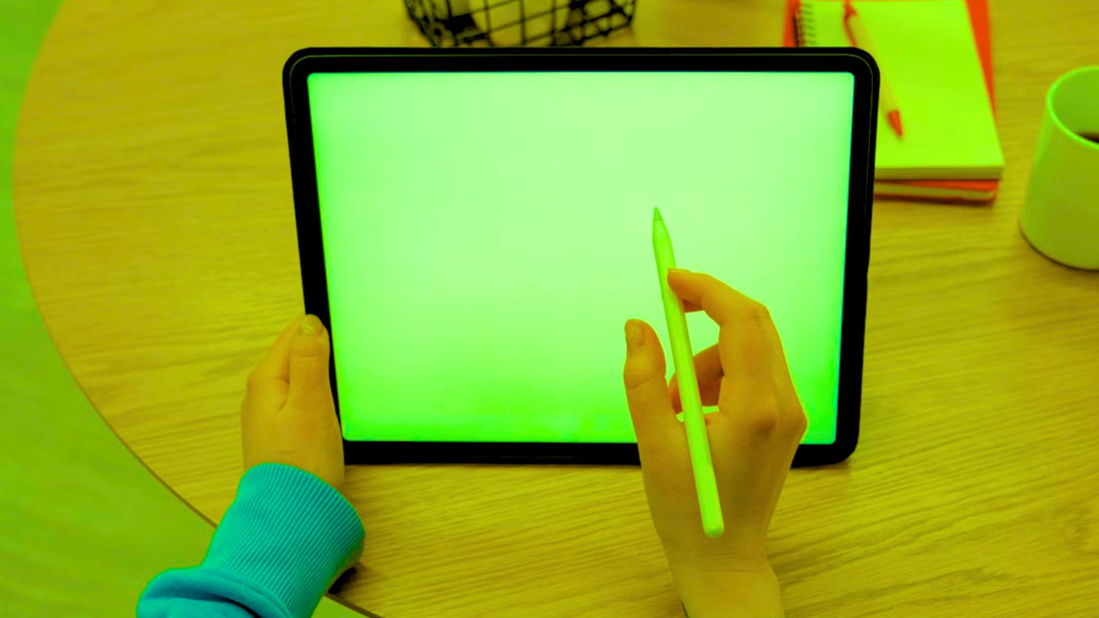 Tablet com caneta