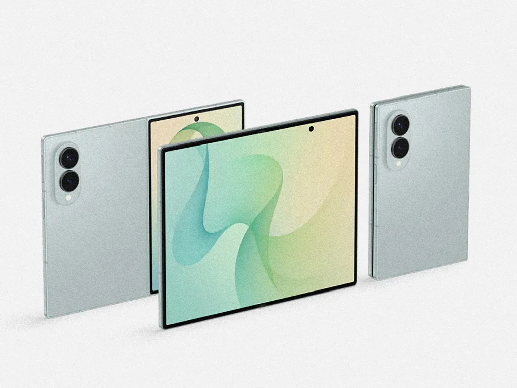 celulares dobr&aacute;veis Galaxy Fold, da Samsung