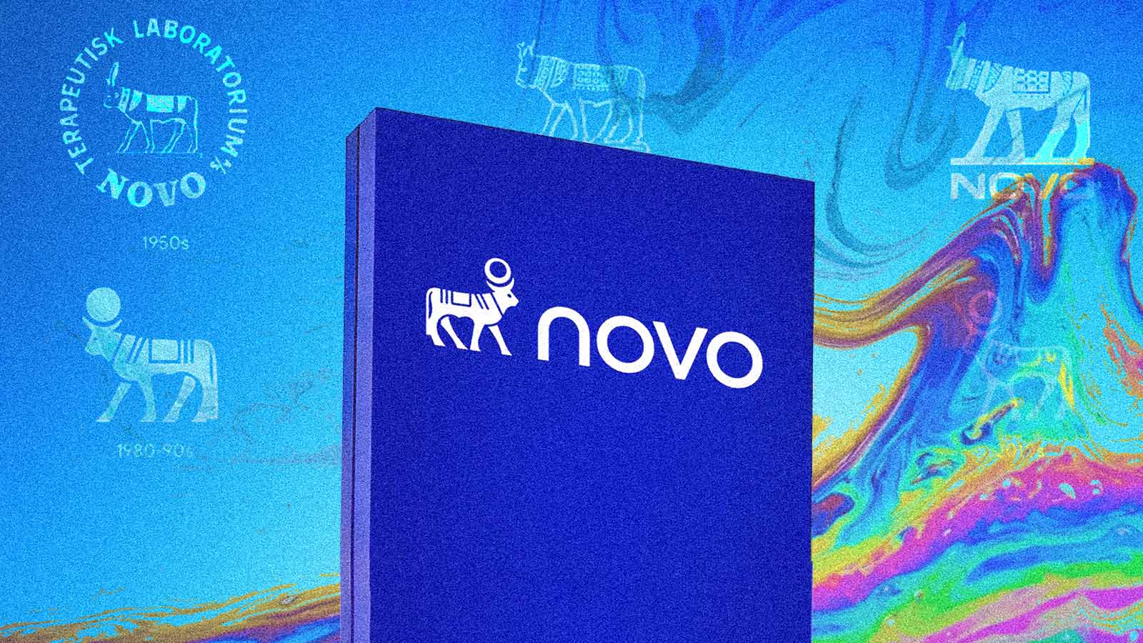 redesign do logotipo da farmacêutica Novo Nordisk