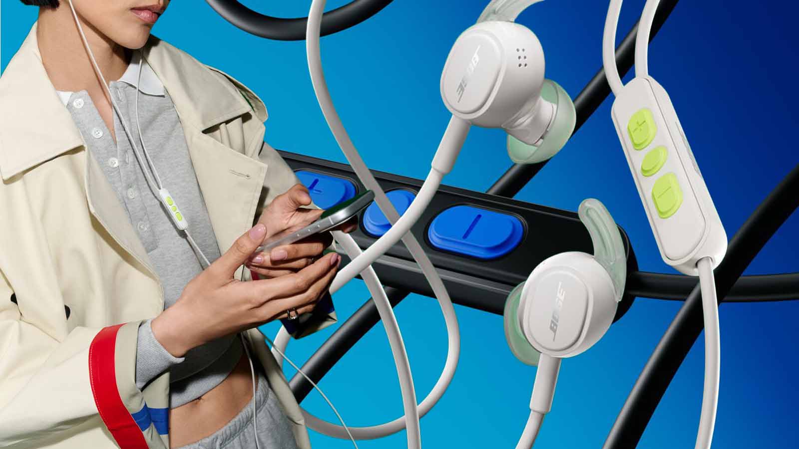 fones de ouvido com fio da marca Bose