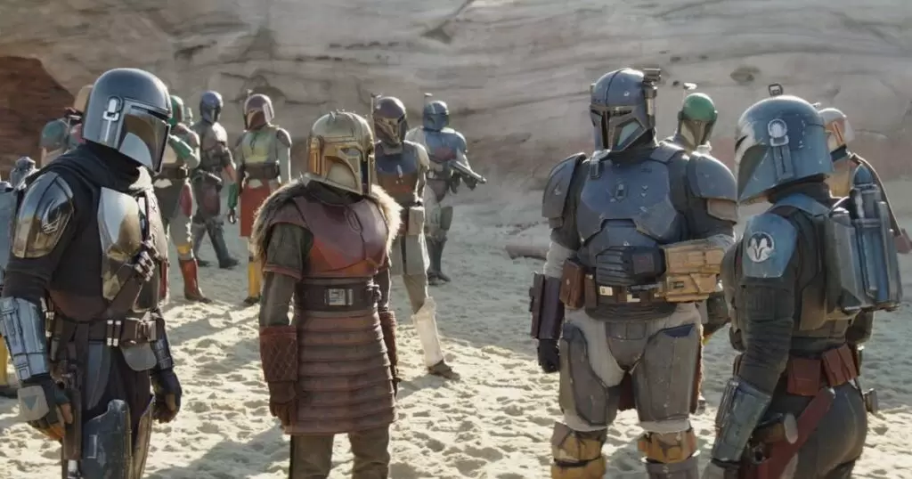 cena do seriado "The Mandalorian", da Disney