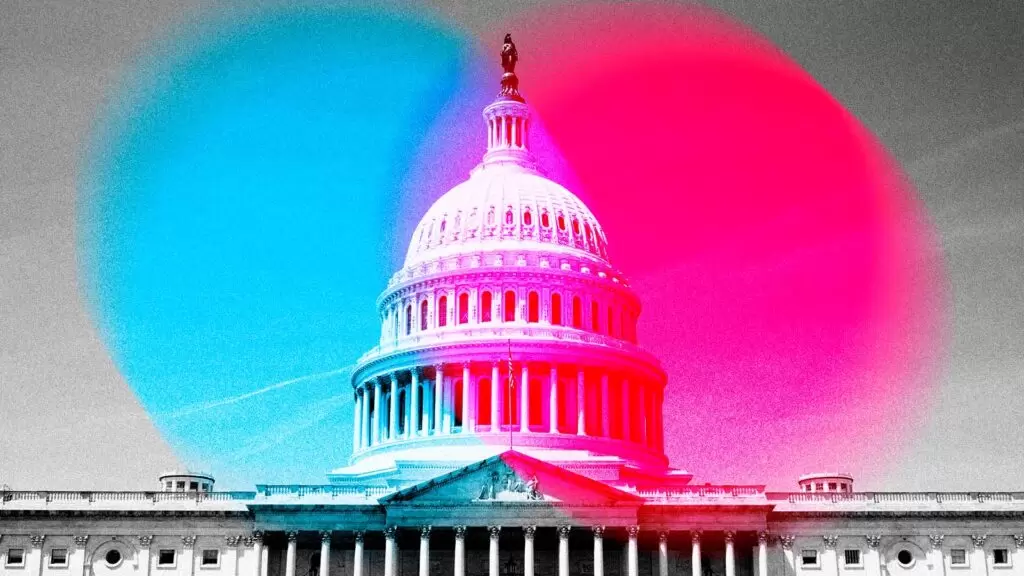 vista do Congresso do EUA (Capitólio) / rebranding da marca América