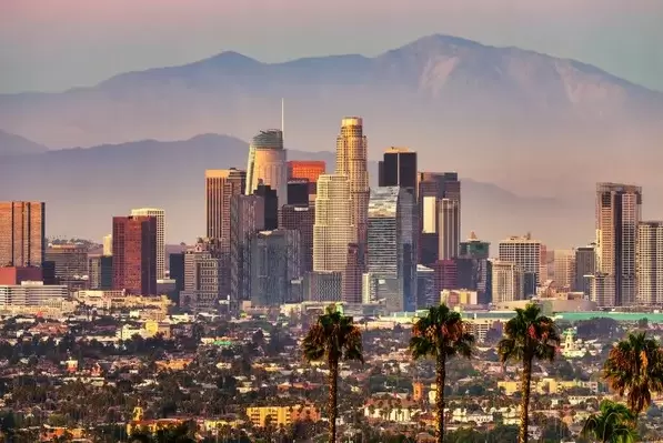 Vista geral da cidade de Los Angeles