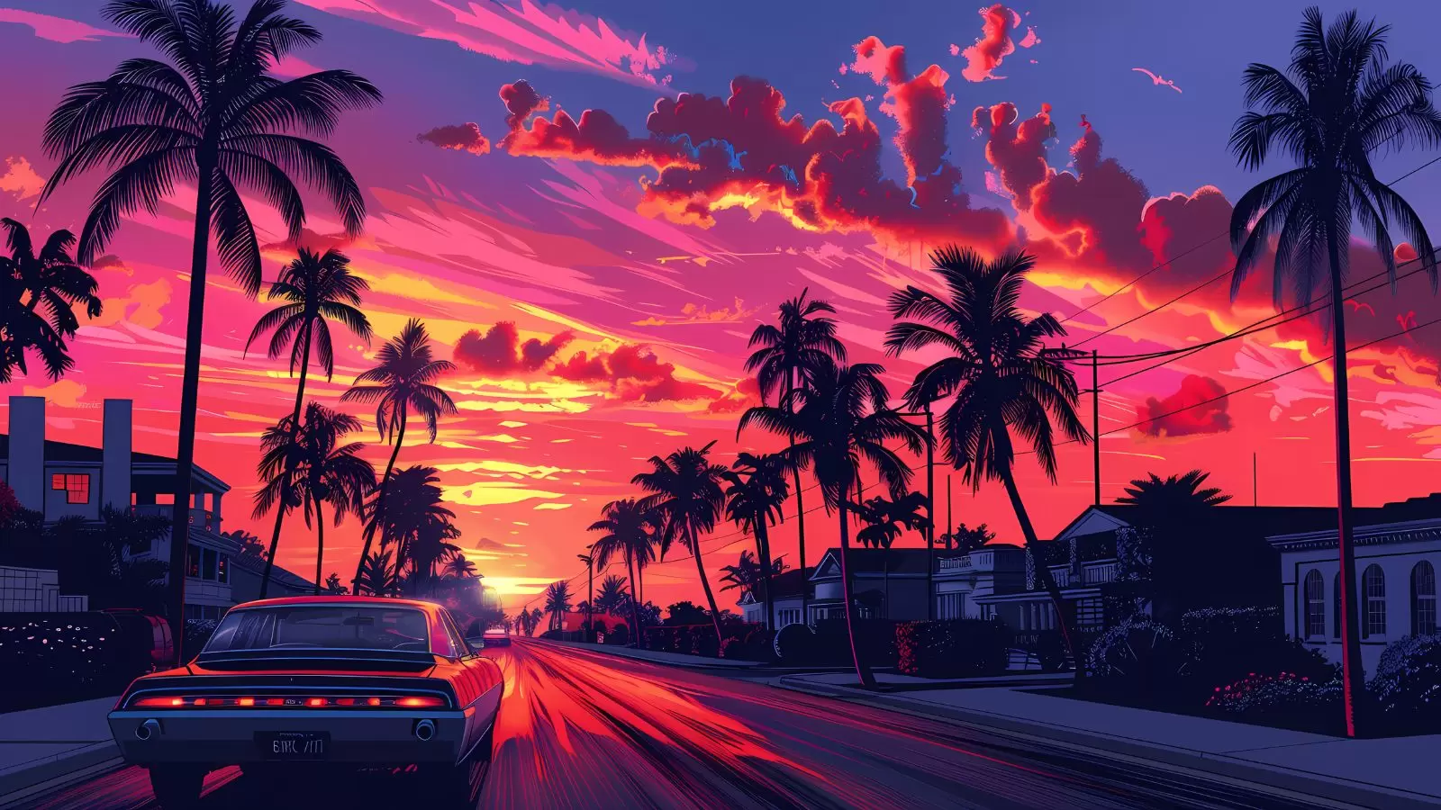 Simulação de um ambiente do GTA.