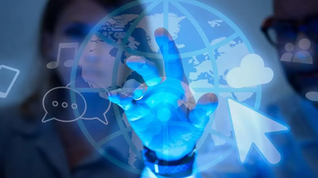 Pessoas neg&oacute;cio, usando, internet