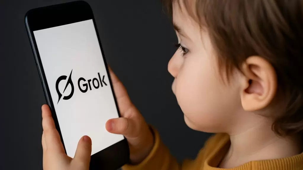 Crian&ccedil;a usando Grok