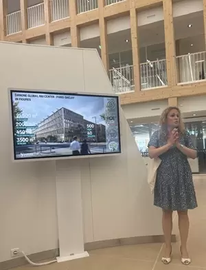 Marion Meslin, porta-voz do Centro de Inova&ccedil;&atilde;o da Danone em Paris
