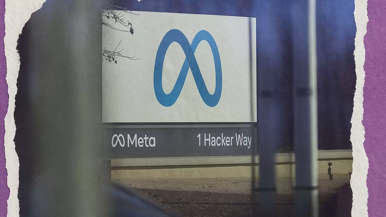 Outdoor com símbolo da Meta