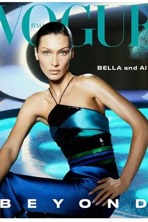 Bella Hadid na capa da revista Vogue Itália