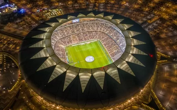 Est&aacute;dio da Cidade dos Esportes Rei Abdullah,,na Ar&aacute;bia Saudita