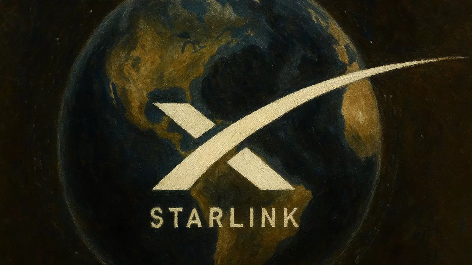 Starlink símbolo e planeta Terra