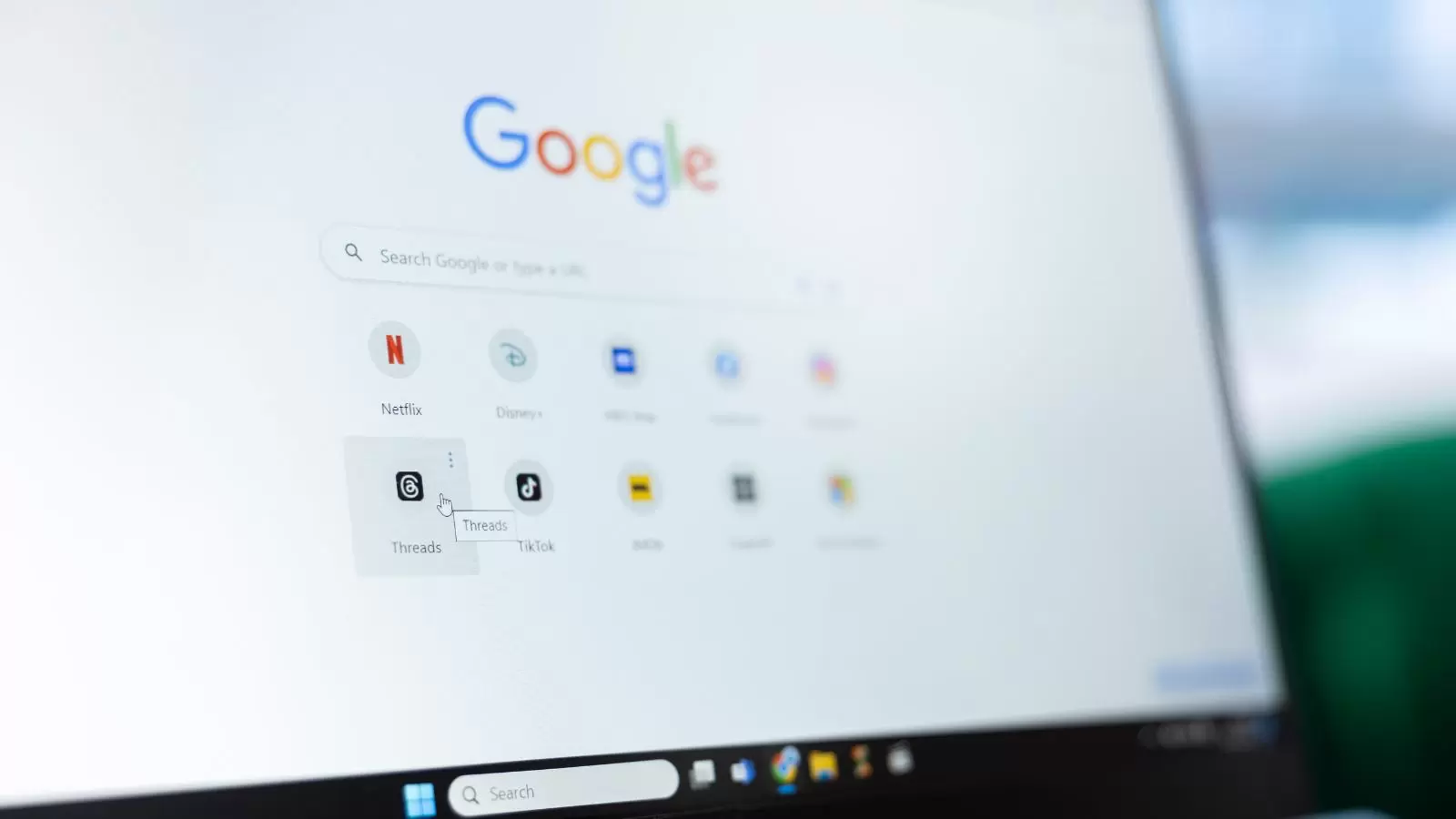 Tela do Google me notebook