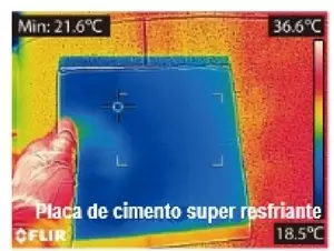 placa de cimento super resfriante