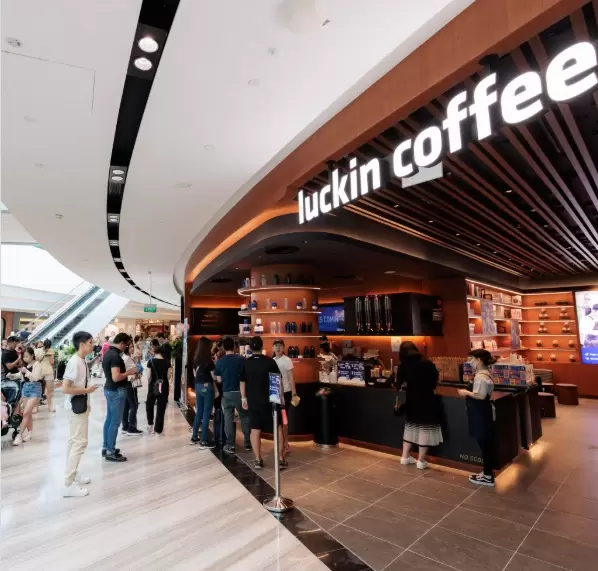 cafeteria Lucking Coffee em Changi, na China