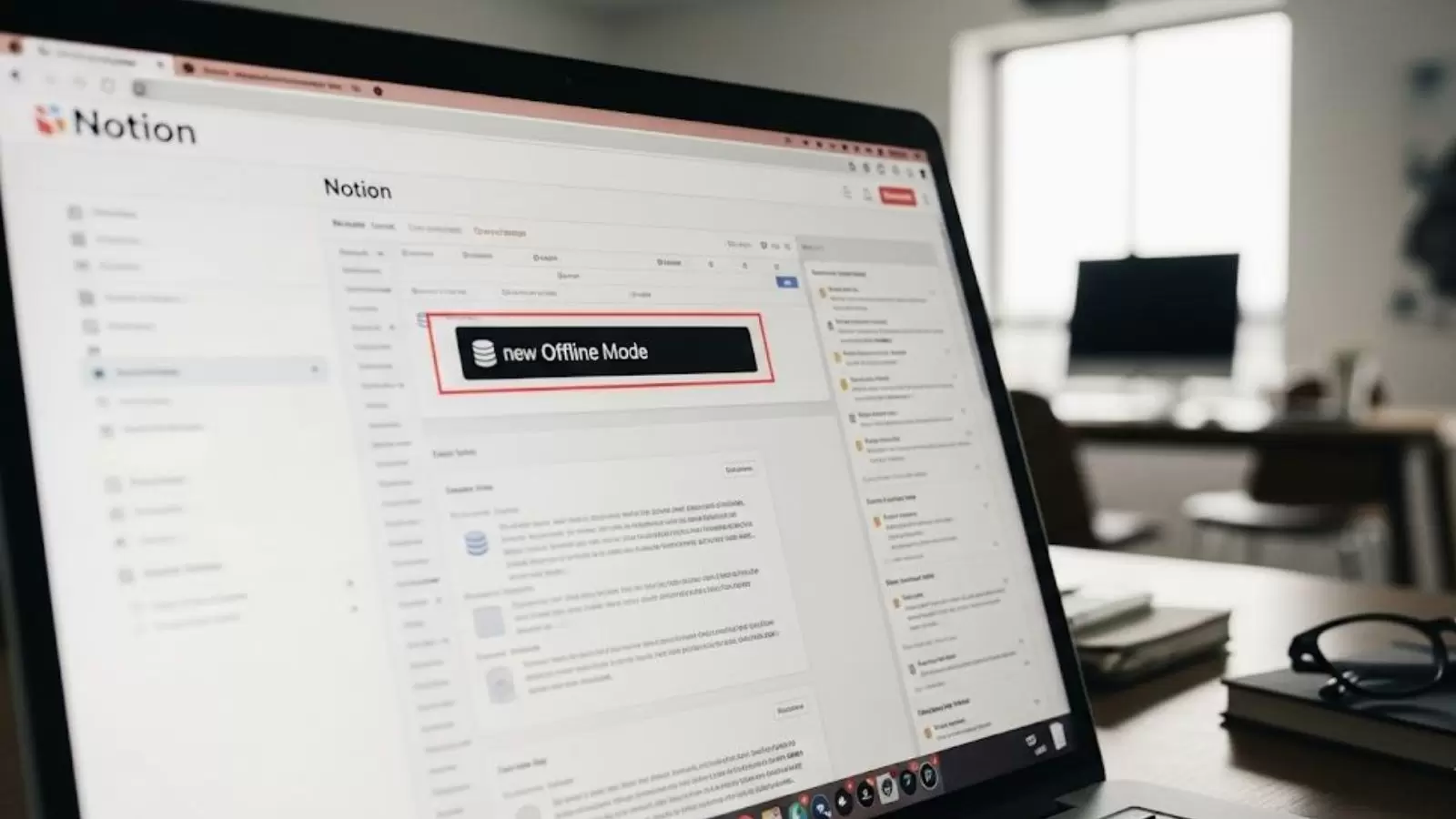 Novo recurso do Notion offline