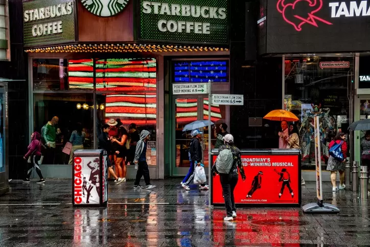 Loja da Starbucks na Times Square, em Nova York