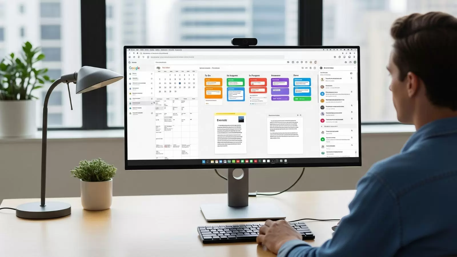 Homem organizando agenda