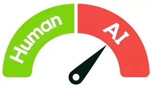 vetor de imagem de detector de inteligência artificial