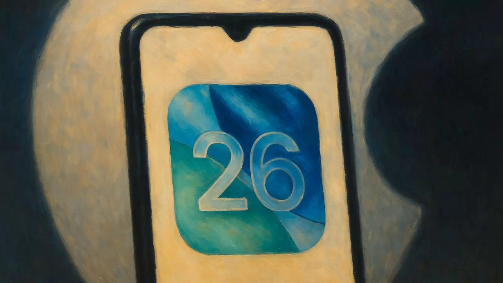 IOS 26 em tela de Iphone