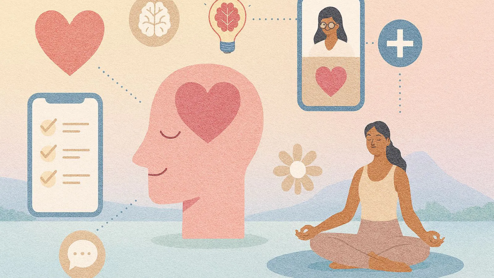 Aplicativos IA saúde mental