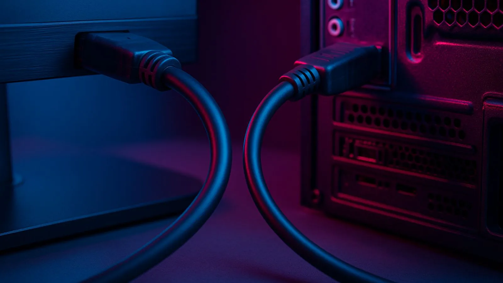 Conexões HDMI em Luz Vibrante