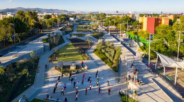 Parque Linear do Novo Canal, na Cidade do M&eacute;xico